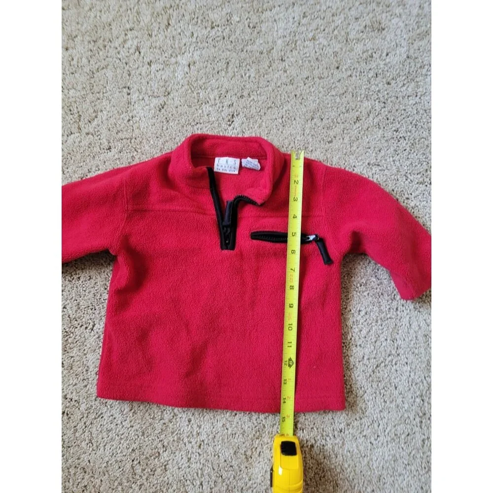VTG TKS Basics Baby Boy Size‎ 2T 100% Polyester Thermal Zip Up Collared Sweater